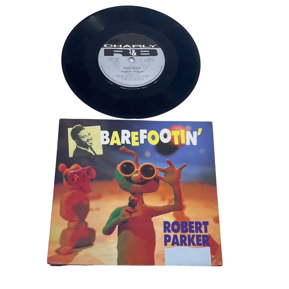 Robert Parker Barefootin' 7" 45 RPM Vinyl UK 1987 Charly R&B CYZ 7 121 EX‎